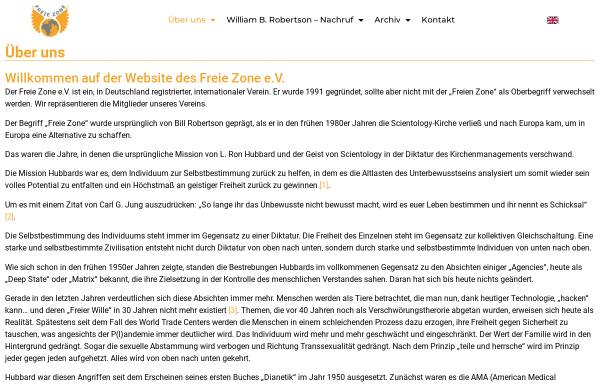 Vorschau von freezone.de, Freie Zone e.V.