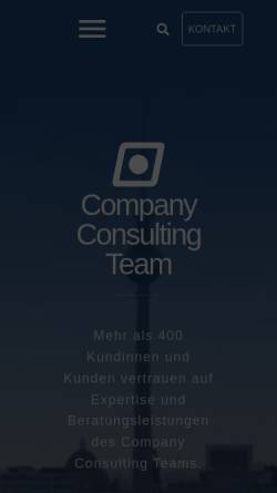 Vorschau der mobilen Webseite www.cct-ev.de, Company Consulting Team e.V - Berlins studentische Unternehmensberatung