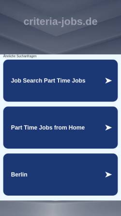 Vorschau der mobilen Webseite www.criteria-jobs.de, Criteria
