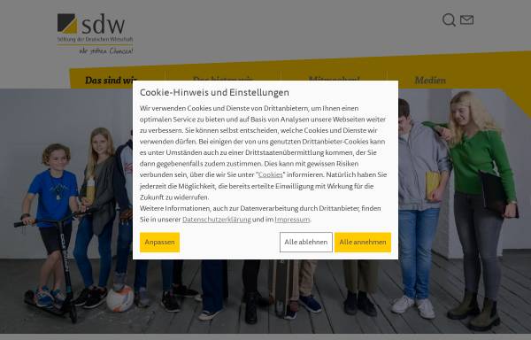 Vorschau von www.sdw.org, Stiftung der Deutschen Wirtschaft (SDW)