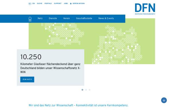 Vorschau von www.dfn.de, Deutsches Forschungsnetz e.V. - DFN-Verein