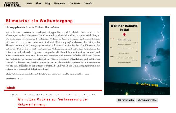 Vorschau von www.berlinerdebatte.de, Gesellschaft für sozialwissenschaftliche Forschung und Publizistik mbH (GSFP)