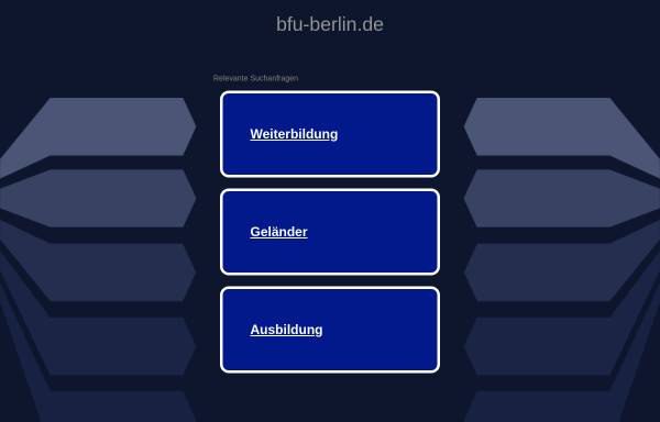 Vorschau von www.bfu-berlin.de, Berufsfortbildung und Umschulung e.V. (BFU)