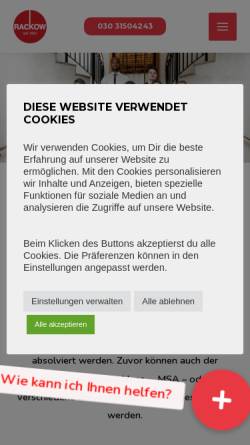 Vorschau der mobilen Webseite rackow-schulen.de, Rackow-Schule