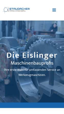Vorschau der mobilen Webseite www.staudacher-net.de, Staudacher Maschinenbau + Retrofitting, Inh. Markus Staudacher