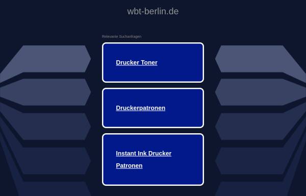 Vorschau von www.wbt-berlin.de, Wolf Bürotechnik, WBT-Berlin