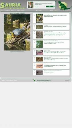 Vorschau der mobilen Webseite www.sauria.de, Sauria - Herpetologie und Terraristik