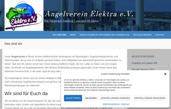 Vorschau von www.elektra-ev.de, Anglerverein Elektra