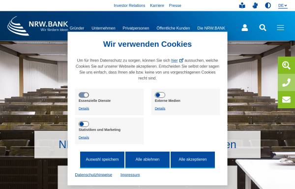 Vorschau von www.bildungsfinanzierung-nrw.de, Bildungsfinanzierung der NRW.BANK