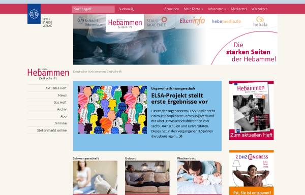 Vorschau von www.dhz-online.de, Deutsche Hebammen Zeitschrift
