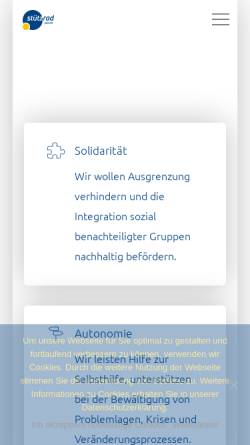 Vorschau der mobilen Webseite www.stuetzrad.de, Stützrad e.V.