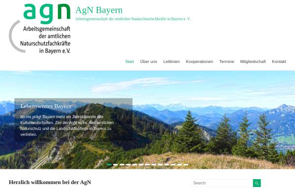 Vorschau von www.agn-bayern.de, AgN in Bayern - Arbeitsgemeinschaft Naturschutz