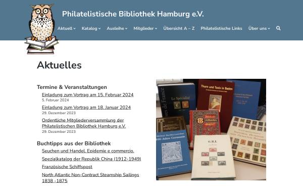 Vorschau von www.philatelistische-bibliothek.de, Philatelistische Bibliothek Hamburg e.V.