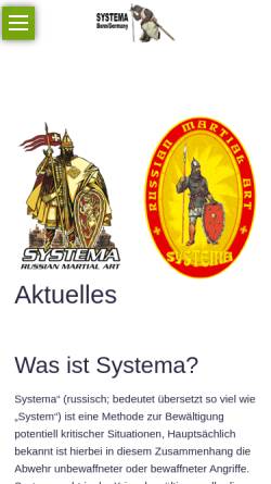 Vorschau der mobilen Webseite systema-bonn.de, RMA Systema Bonn e.V.
