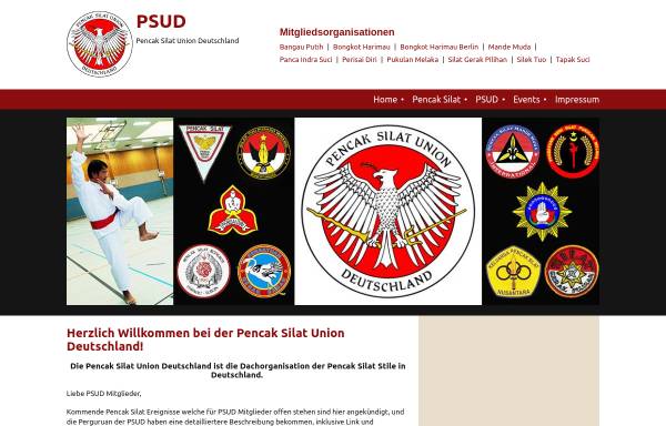 Vorschau von www.psud.de, Pencak Silat Union Deutschland