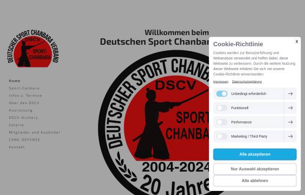 Vorschau von sport-chanbara.de, Deutscher Sport Chanbara Verband