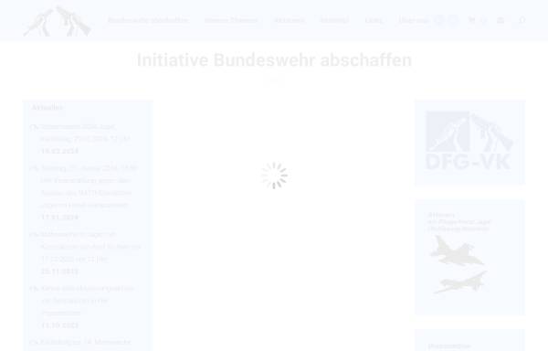 Vorschau von www.bundeswehrabschaffen.de, Initiative Bundeswehr abschaffen