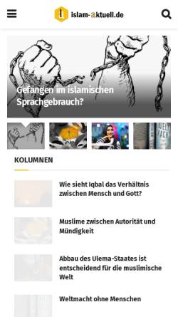 Vorschau der mobilen Webseite www.islam-aktuell.de, INID e.V. - Institut für Information über Islam und Dialog