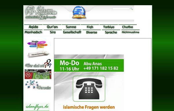 Vorschau von www.al-islaam.de, Salaf