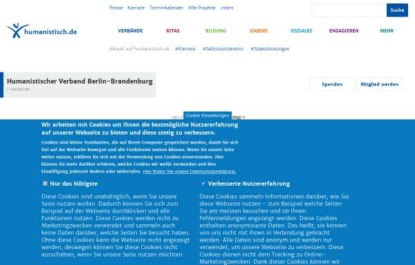 Vorschau von www.hvd-berlin.de, Humanistische Verband Deutschlands, Landesverband Berlin e. V.