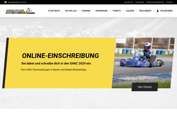 Vorschau von www.sakc.de, Süddeutscher ADAC-Kart-Cup