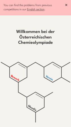 Vorschau der mobilen Webseite www.oecho.at, Österreichische Chemie-Olympiade