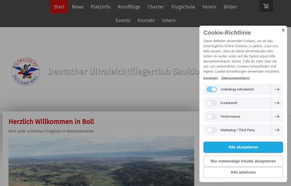 Vorschau von www.ulboll.de, Deutscher Ultraleicht Flieger Club