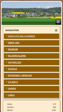 Vorschau der mobilen Webseite www.intarsien.de, Echtermann, H.; Schmeißer, C.