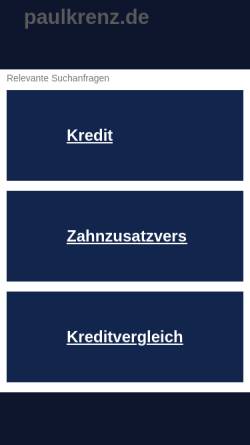 Vorschau der mobilen Webseite www.paulkrenz.de, Krenz, Paul
