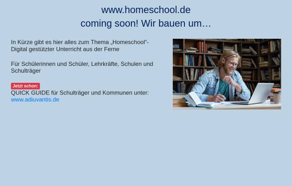 Vorschau von homeschool.de, Bildung und Erziehung in Familien