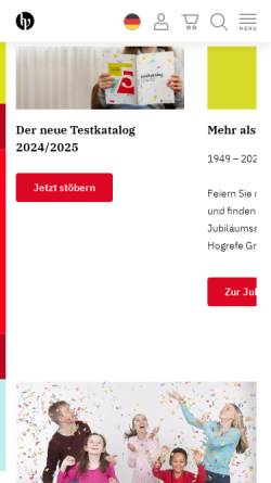 Vorschau der mobilen Webseite www.testzentrale.de, Testzentrale Deutschland