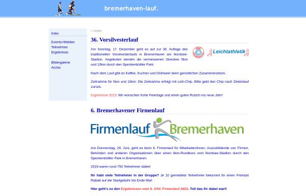Vorschau von www.bremerhaven-lauf.de, Bremerhavener Seemeile