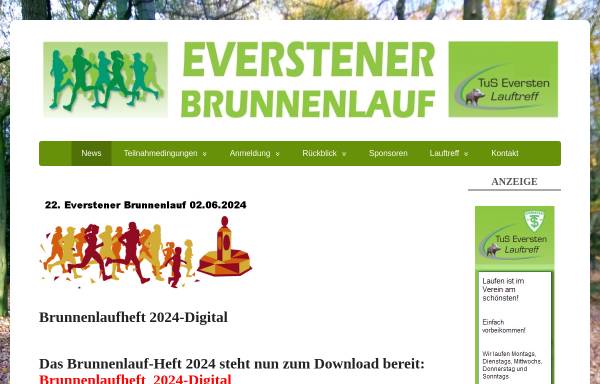 Vorschau von www.brunnenlauf.de, Everstener Brunnenlauf