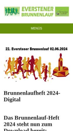 Vorschau der mobilen Webseite www.brunnenlauf.de, Everstener Brunnenlauf