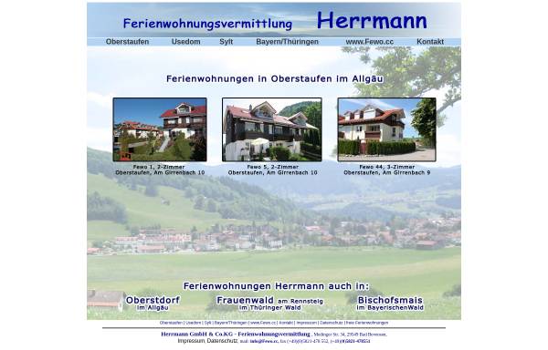 Vorschau von www.fewo-oberstaufen.de, Ferienwohnungen Herrmann