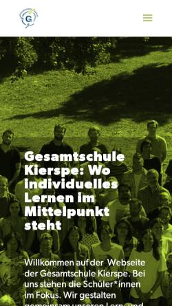 Vorschau der mobilen Webseite www.gski.de, Gesamtschule der Stadt Kierspe