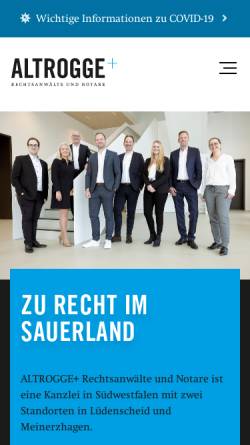 Vorschau der mobilen Webseite www.kanzlei-mncg.de, Kanzlei MNCG, Rechtsanwälte und Notare
