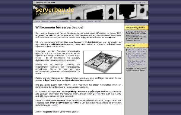 Vorschau von serverbau.de, serverbau.de