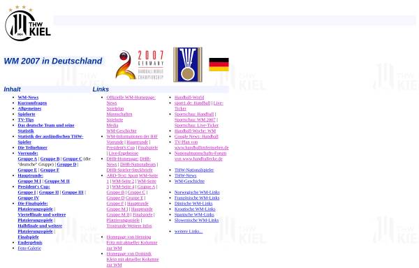 Vorschau von archiv.thw-handball.de, THW Kiel - WM 2007 in Deutschland