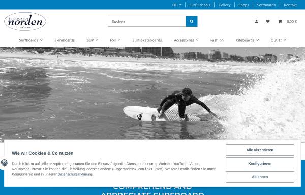 Vorschau von www.norden-surfboards.de, Norden Surfboards