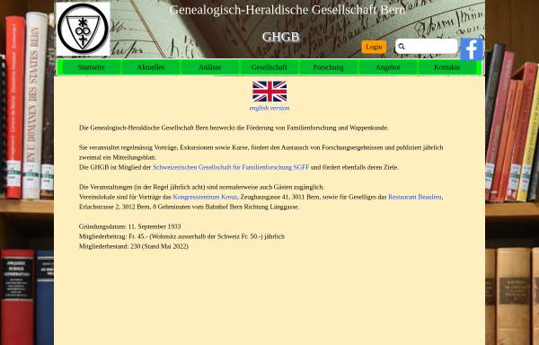 Genealogisch-Heraldische Gesellschaft Bern (GHGB)