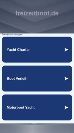 Vorschau der mobilen Webseite freizeitboot.de, Freizeitboot