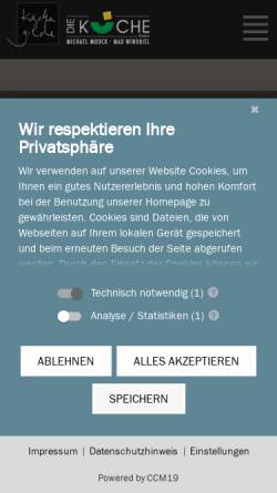 Vorschau der mobilen Webseite www.die-kueche-ruelzheim.de, M. Moock - M.Windbiel GmbH - Die Küche