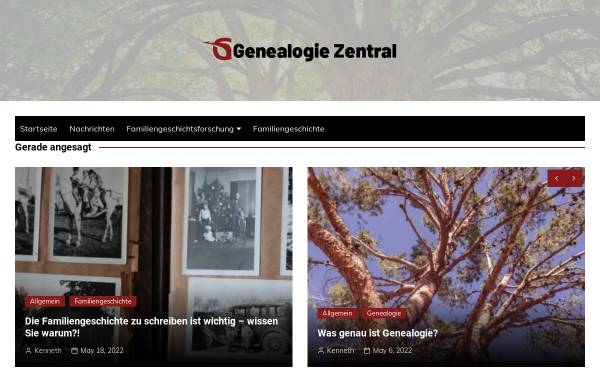 Vorschau von www.genealogie-zentral.ch, Zentralschweizerische Gesellschaft für Familienforschung (ZGF)