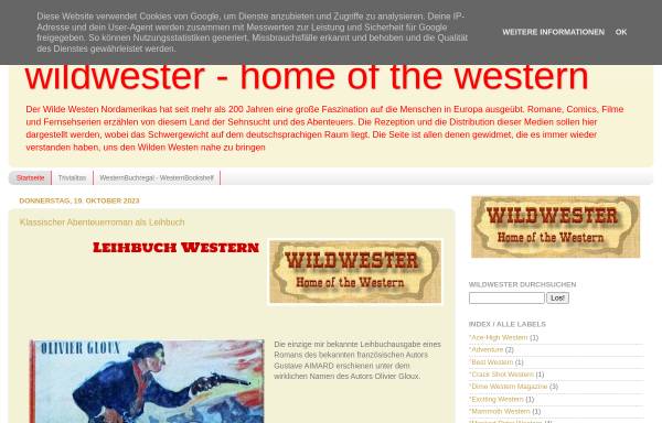 Vorschau von westernromane.blogspot.de, Wildwester