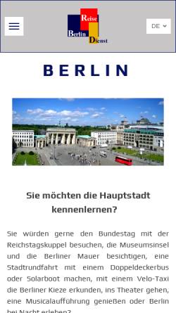 Vorschau der mobilen Webseite www.berlin-reise-dienst.de, Berlin Reise Dienst