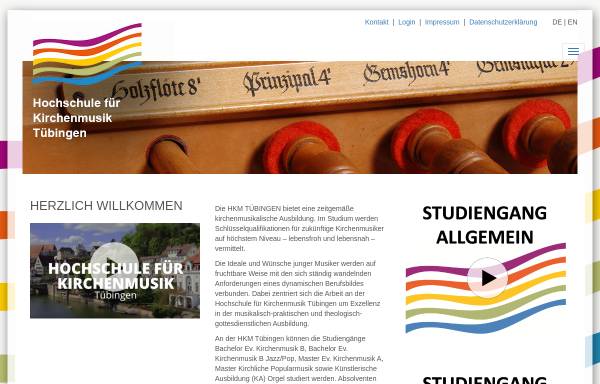 Vorschau von www.kirchenmusikhochschule.de, Hochschule für Kirchenmusik