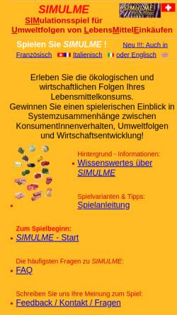 Vorschau der mobilen Webseite www.simulme.ethz.ch, Simulme