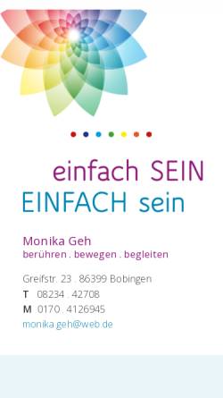 Vorschau der mobilen Webseite www.monikamorgenstern.de, Geh, Monika