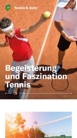 Vorschau der mobilen Webseite www.klaus-tennisplatzbau.ch, Klaus Tennisplatzbau Flawil
